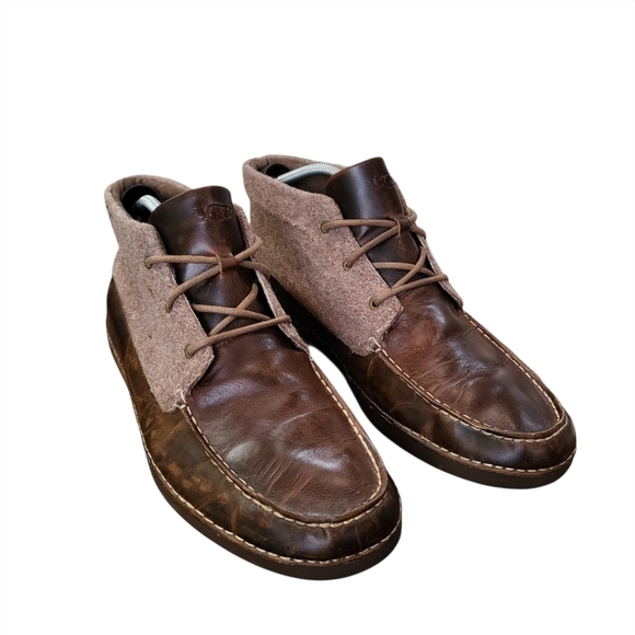 UGG Brown Vibram Kaldwell Chukka Low Boots Men Size 13 - Picture 1 of 15